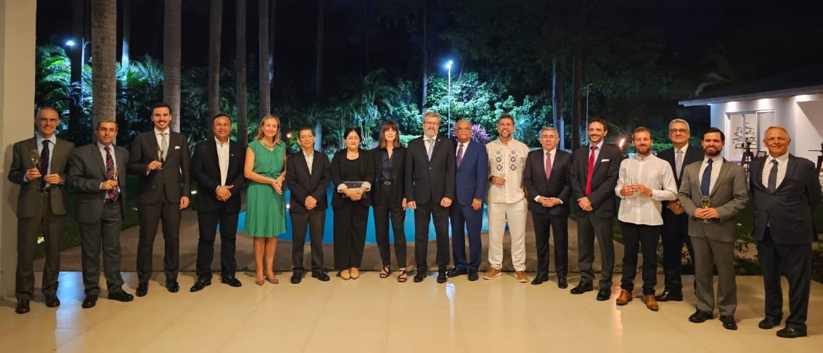 Representantes de la Unión Europea, del Gobierno de Nicaragua, de todos los países miembros de la UE representados en Managua, y embajadas de América Latina y el Caribe acreditadas en Nicaragua se reunieron en la Residencia de la Unión Europea en Managua