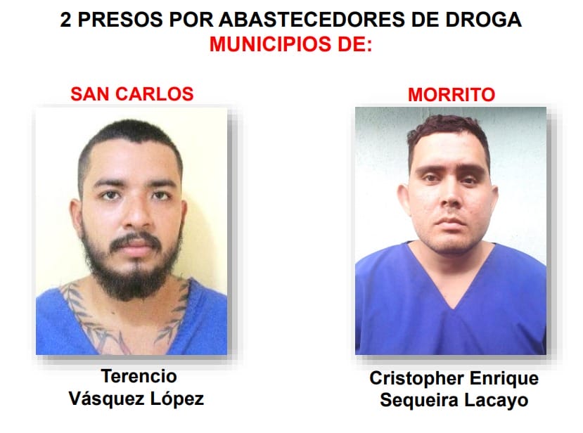 Terencio Vásquez López y Cristopher Enrique Sequeira Lacayo