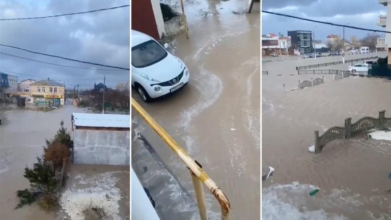 Una devastadora tormenta azota Crimea causado severos daños y cortes de electricidad