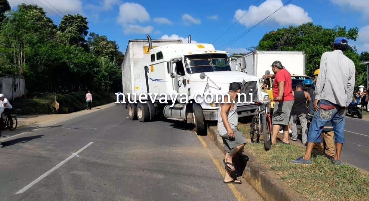 El accidente ocurrió en el kilómetro 34 de la carretera Masaya – Granada