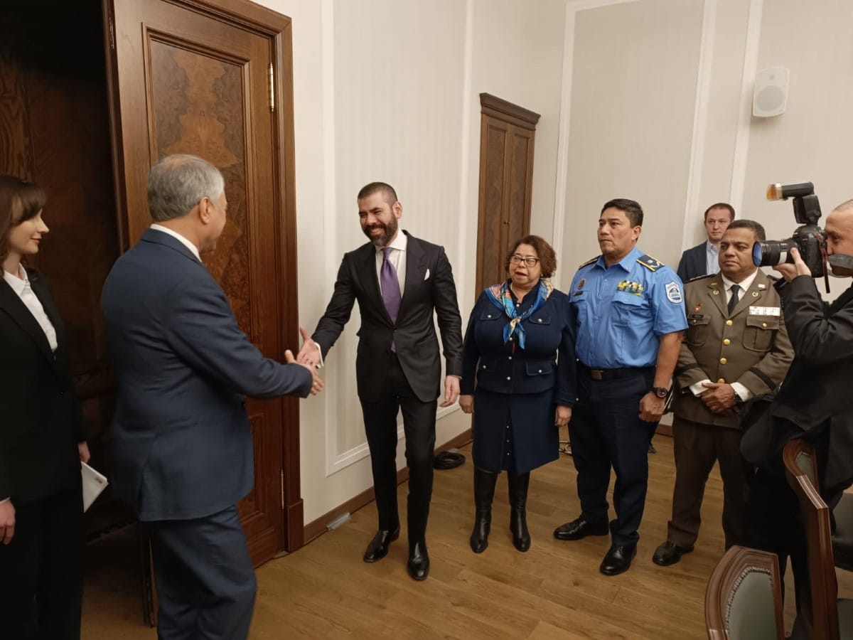 Hoy en Moscú, se realizó un importante encuentro de una delegación nicaragüense con el compañero Vyacheslav Volodin