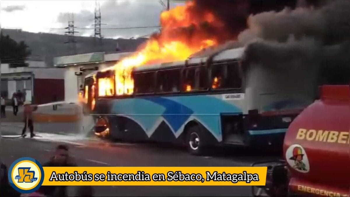 Un autobús se incendió esta mañana en Sébaco