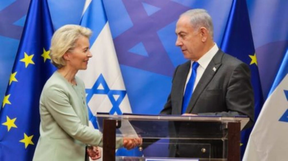 Foto: Úrsula Van Leyden y Netanyahu