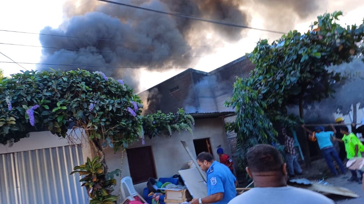 La vivienda de Evaristo Rivera se quemó esta mañana en Condega, Estelí
