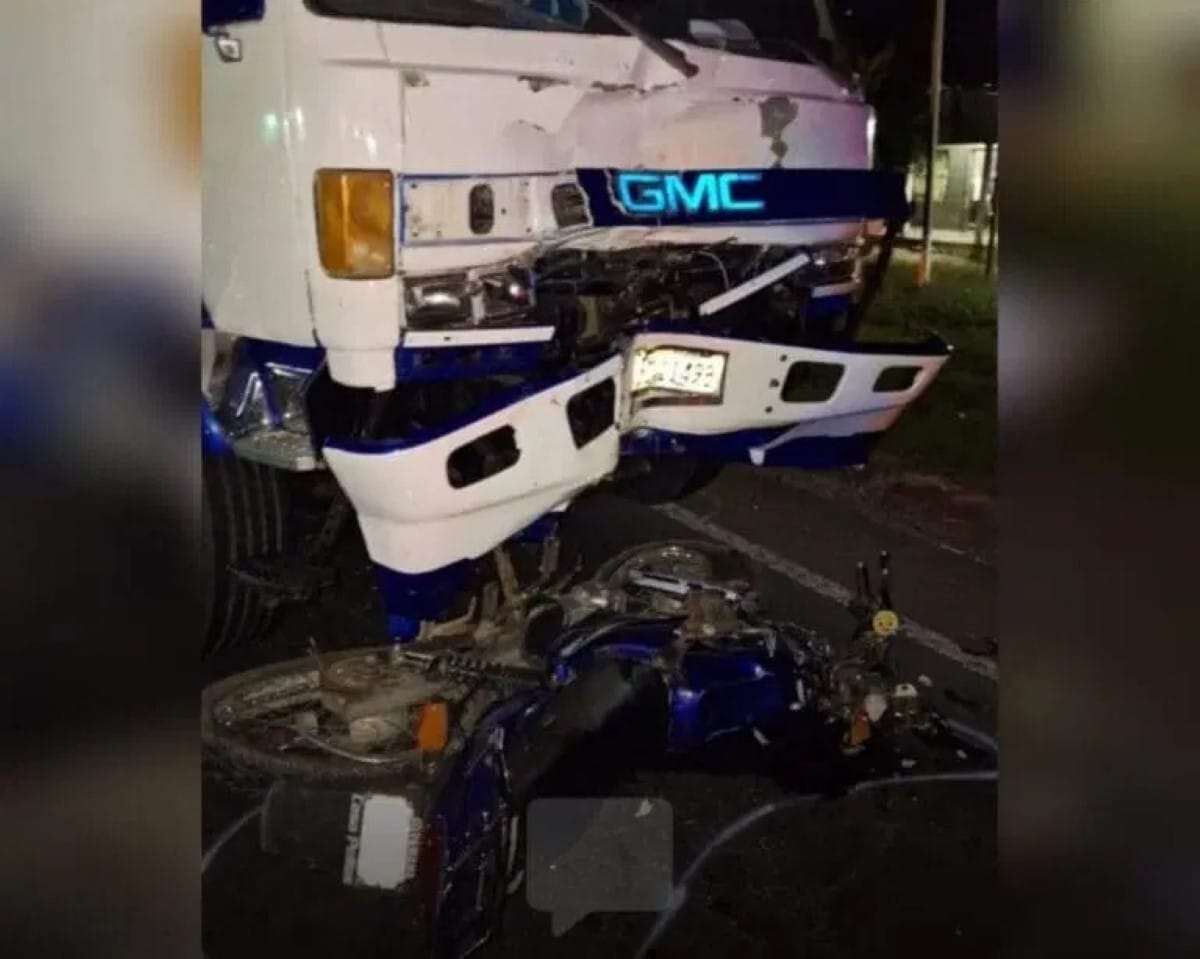 Accidente de moto y camión en Rivas dejó tres muertos
