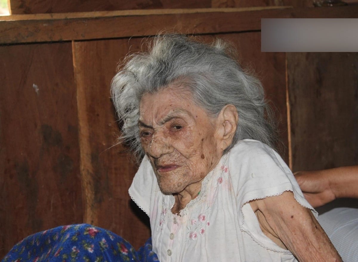 Doña Santos Vargas Sandoval, de 113 años