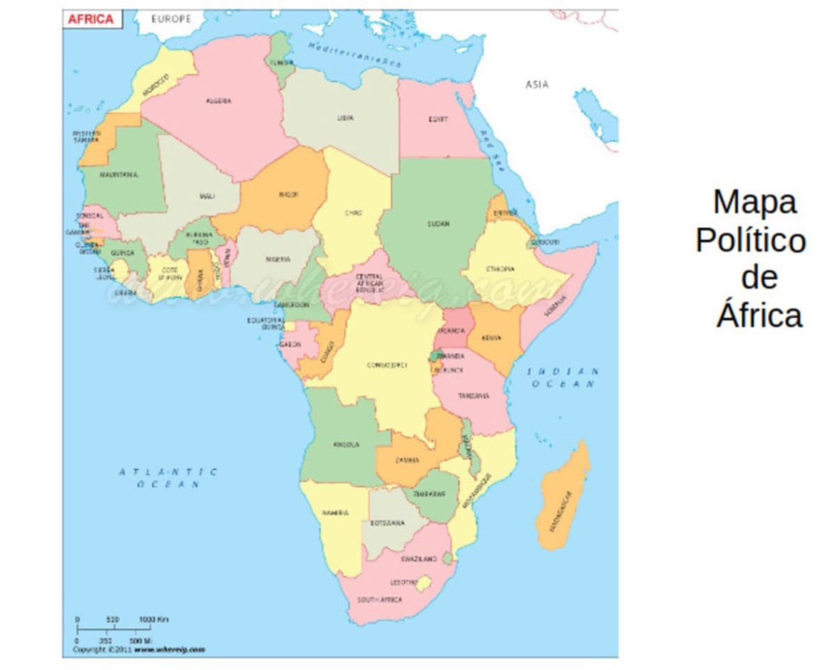 Mapa Politico de Africa