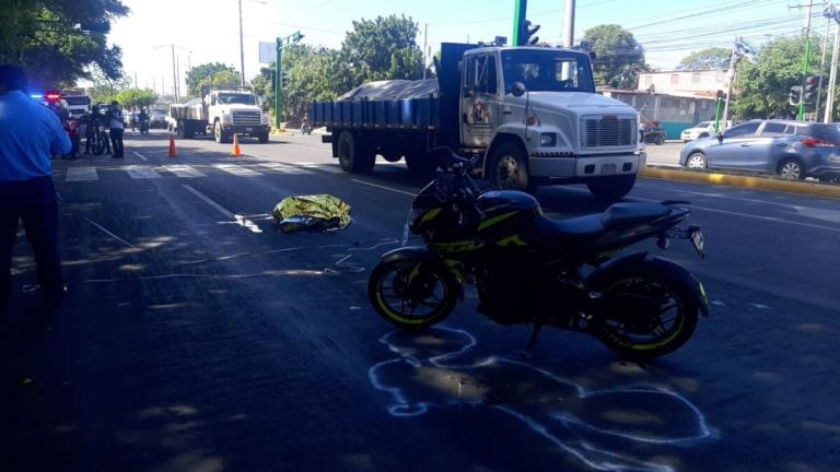 Trabajador de Pepsi muere arrollado por un camión en el sector de La Rocargo, en Managua