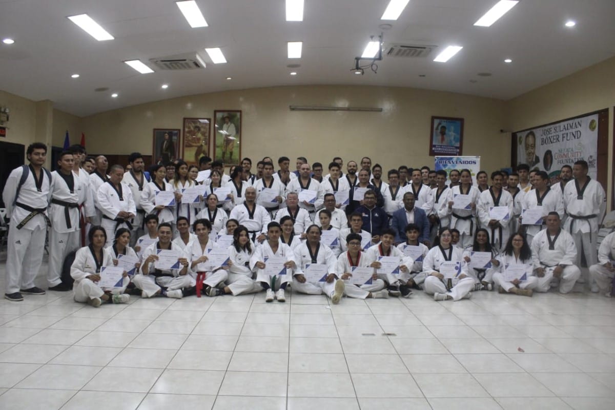 La Federación de Taekwondo de Nicaragua certificó a más de 100 coaches en la modalidad de Kyorugui