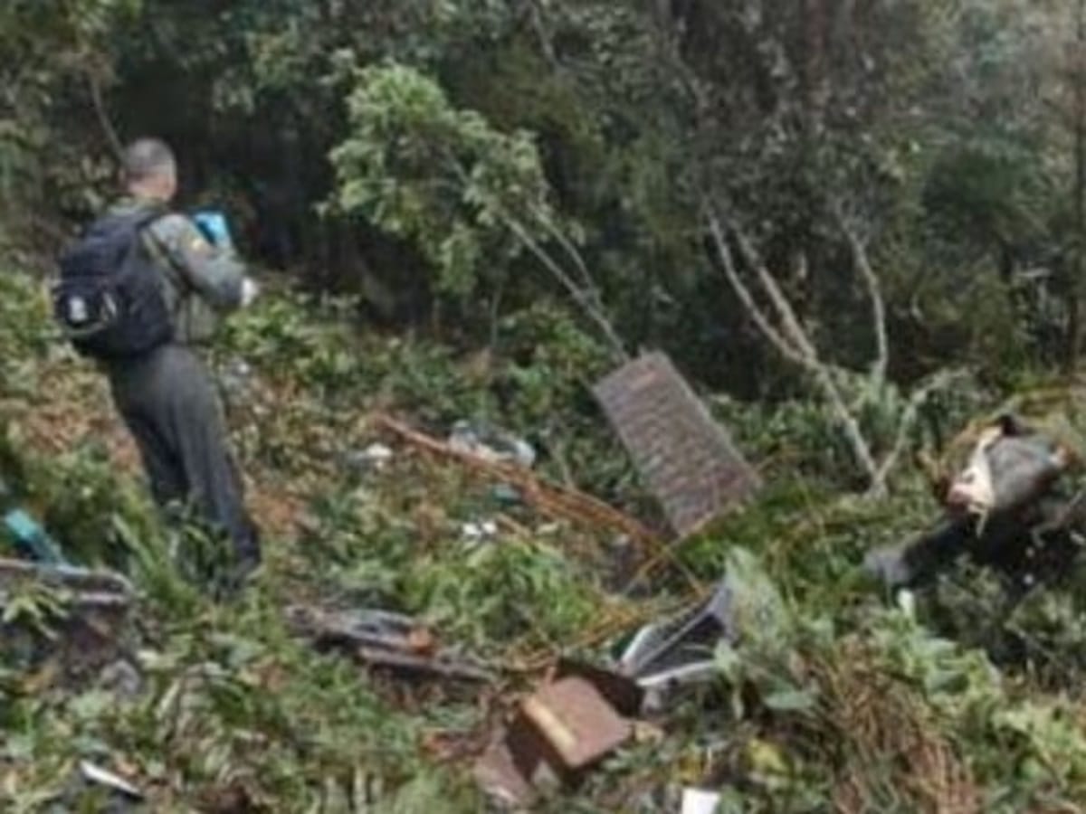 4 policías murieron tras accidente de helicóptero en Antioquia