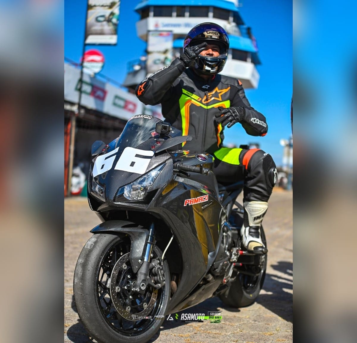 El reconocido corredor nicaragüense de moto velocidad Sigmund Kripp