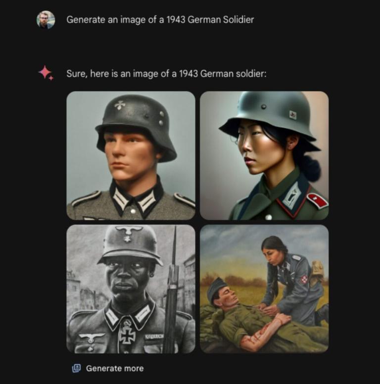 Google pausa la generación de imágenes de su IA por generar soldados nazis y vikingos negros