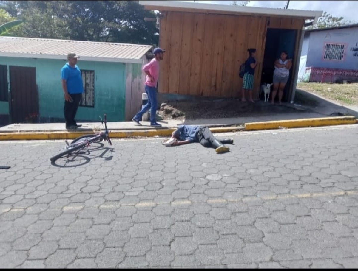 José Erasmo Rugama Castro, de 77 años, murió atropellado por un ciclista en Jinotega