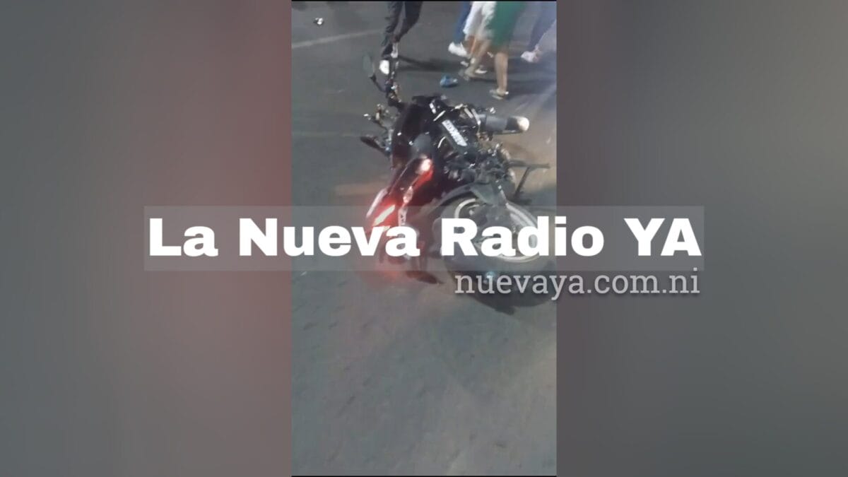 El accidente ocurrió frente a la Cooperativa Parrales Vallejos, en Managua