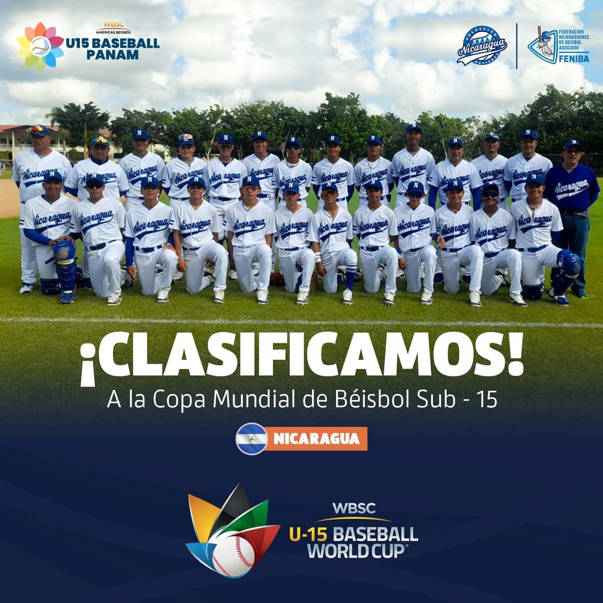 ¡Clasificamos a la Copa Mundial de Béisbol Sub15!