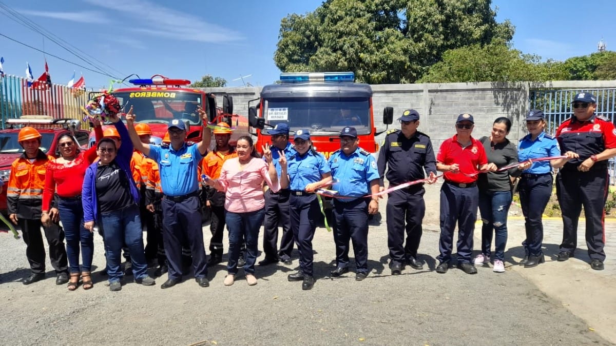 Nicaragua inaugura en Mateare la estación de bomberos número 204 en el país