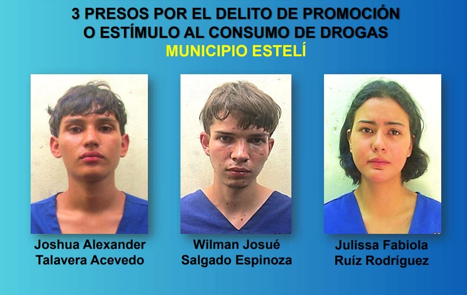 Joshua Alexander Talavera Acevedo, Wilman Josué Salgado Espinoza y Julissa Fabiola Ruiz Rodríguez