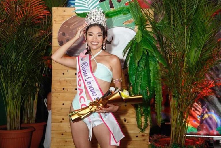 La boaqueña Jennifer Benavides es coronada Reina del Verano 2024