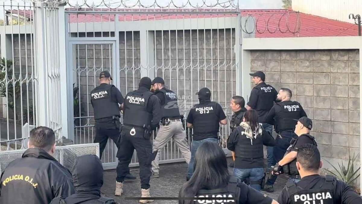 Agentes del OIJ detuvieron a 10 miembros de la agrupación delictiva 