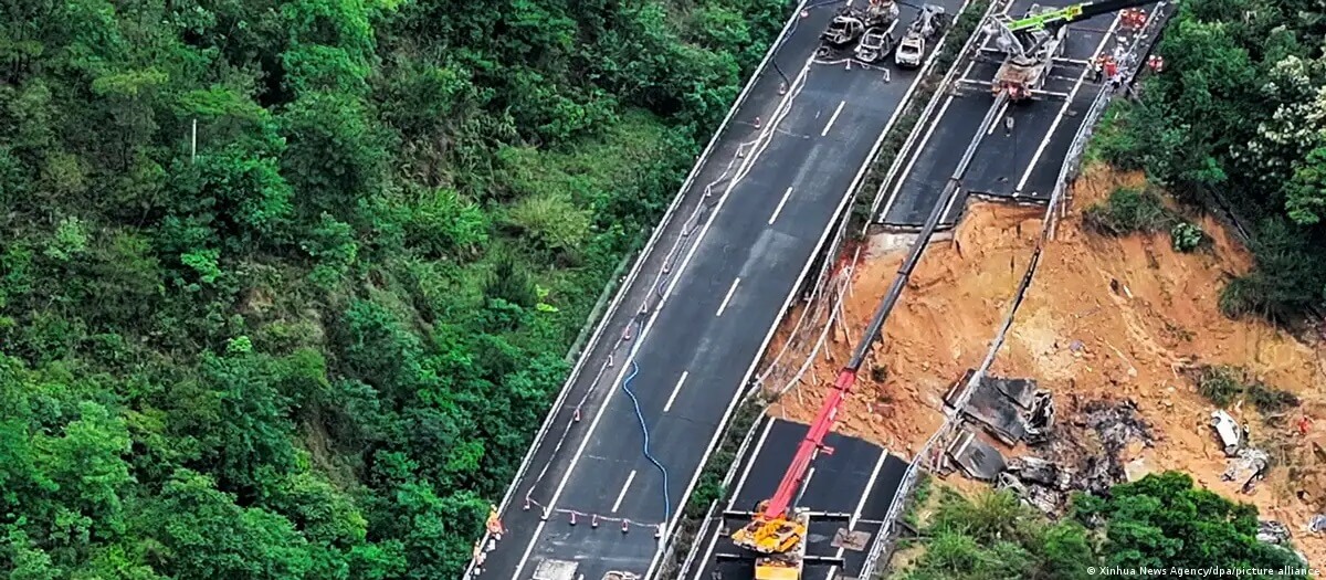 Tragedia en China: 24 muertos en derrumbe de autopista