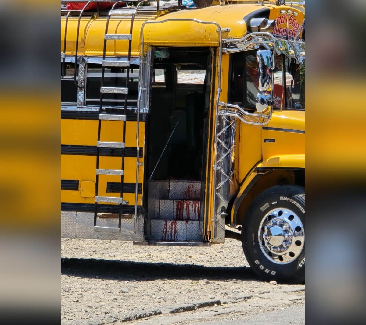 Un adolescente mató en este autobús a un cobrador por no darle el vuelto en Jinotega