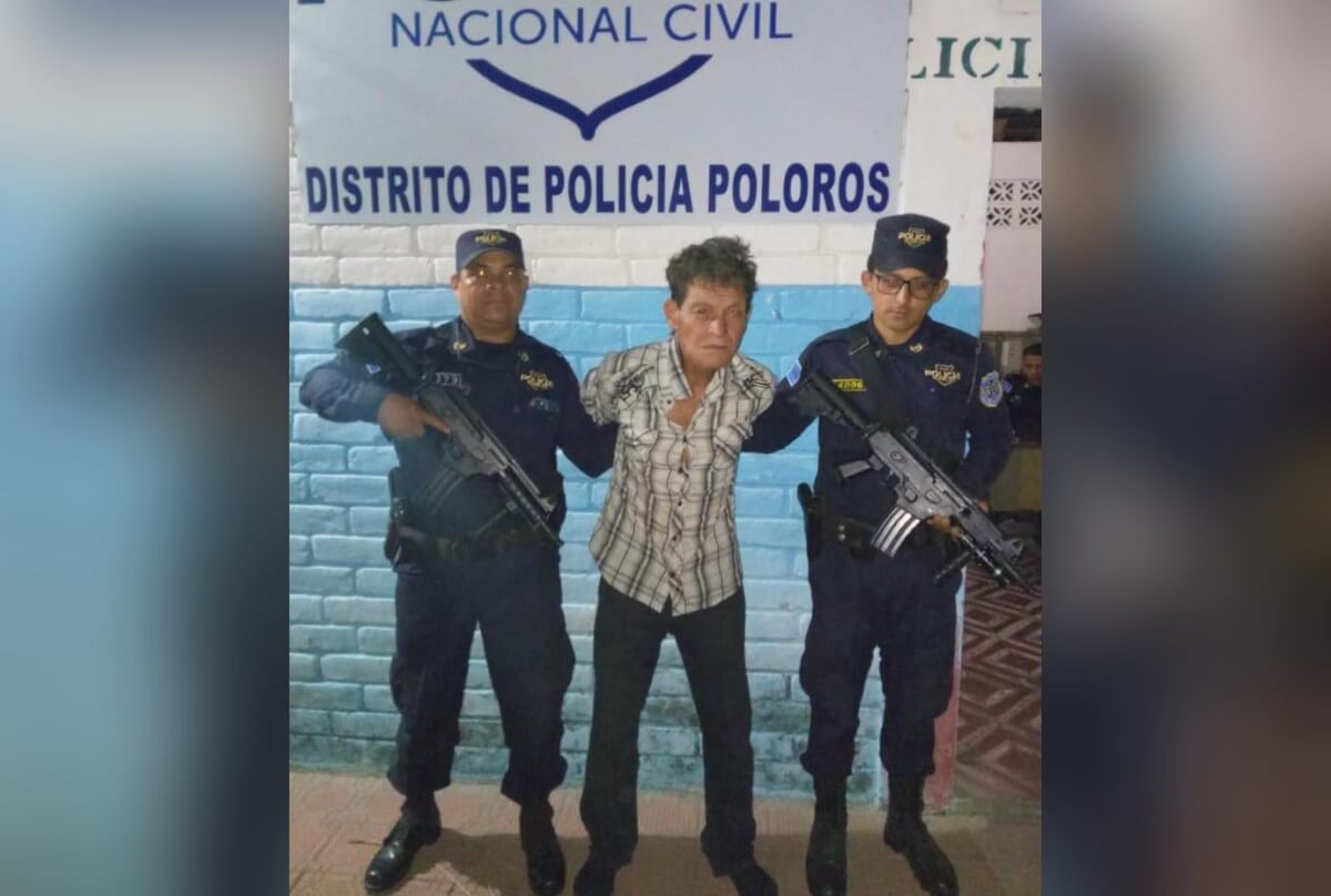 José Santos Moreno Reyes fue capturado por el asesinato de un nica en el Salvador. Foto PNC