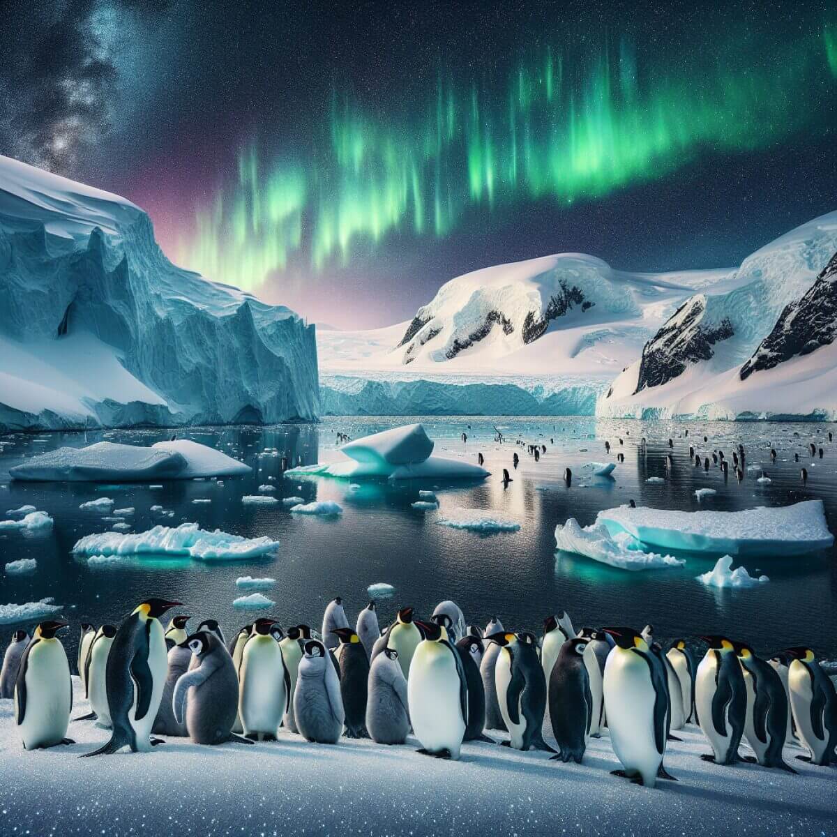 Imagen referencial sobre la Antártida