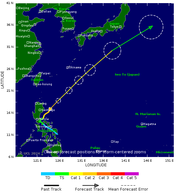 Tifón Ewiniar en el Pacífico Oeste