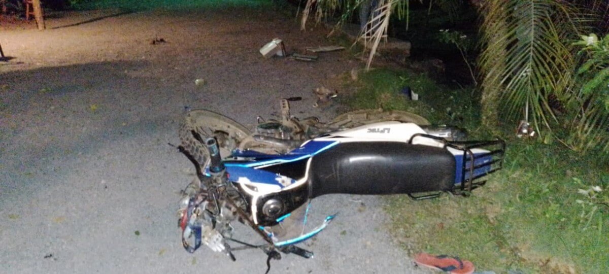 Moto placa MY 18-871 involucrada en accidente mortal de bebé en Catarina