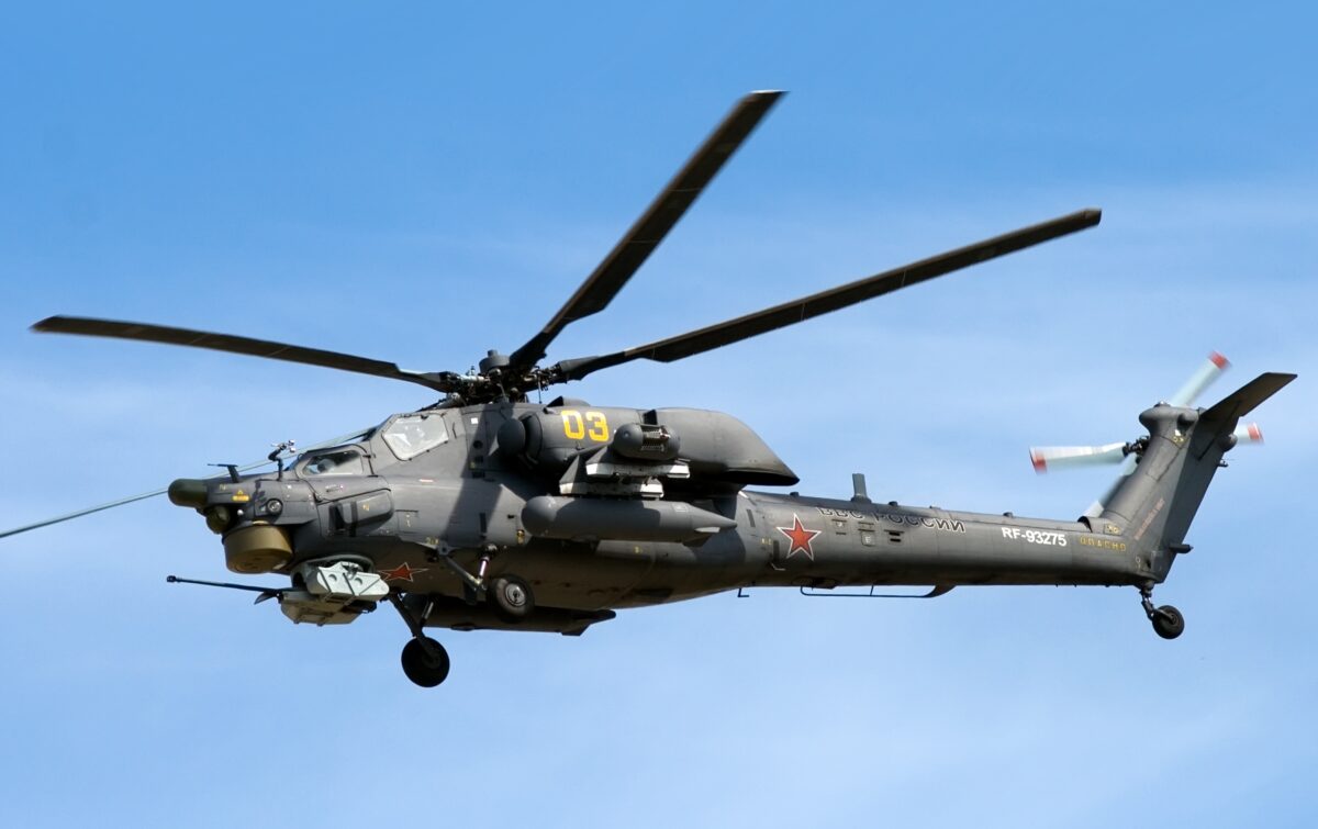 El helicóptero ruso Mi-28