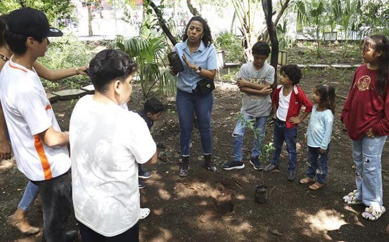 Inafor promueve la cultura de sostenibilidad forestal con niños de Managua
