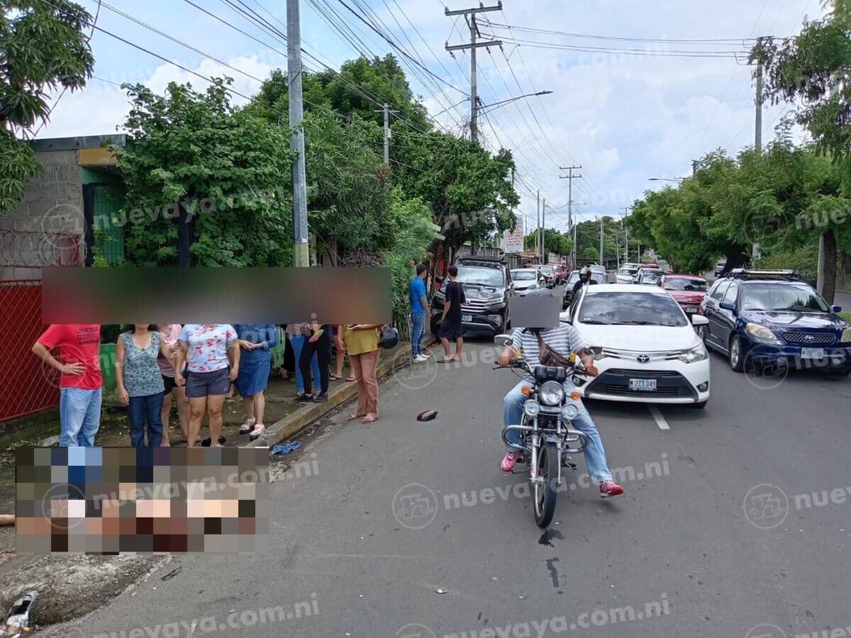 Trágico accidente: Hombre de 69 años muere atropellado en Managua