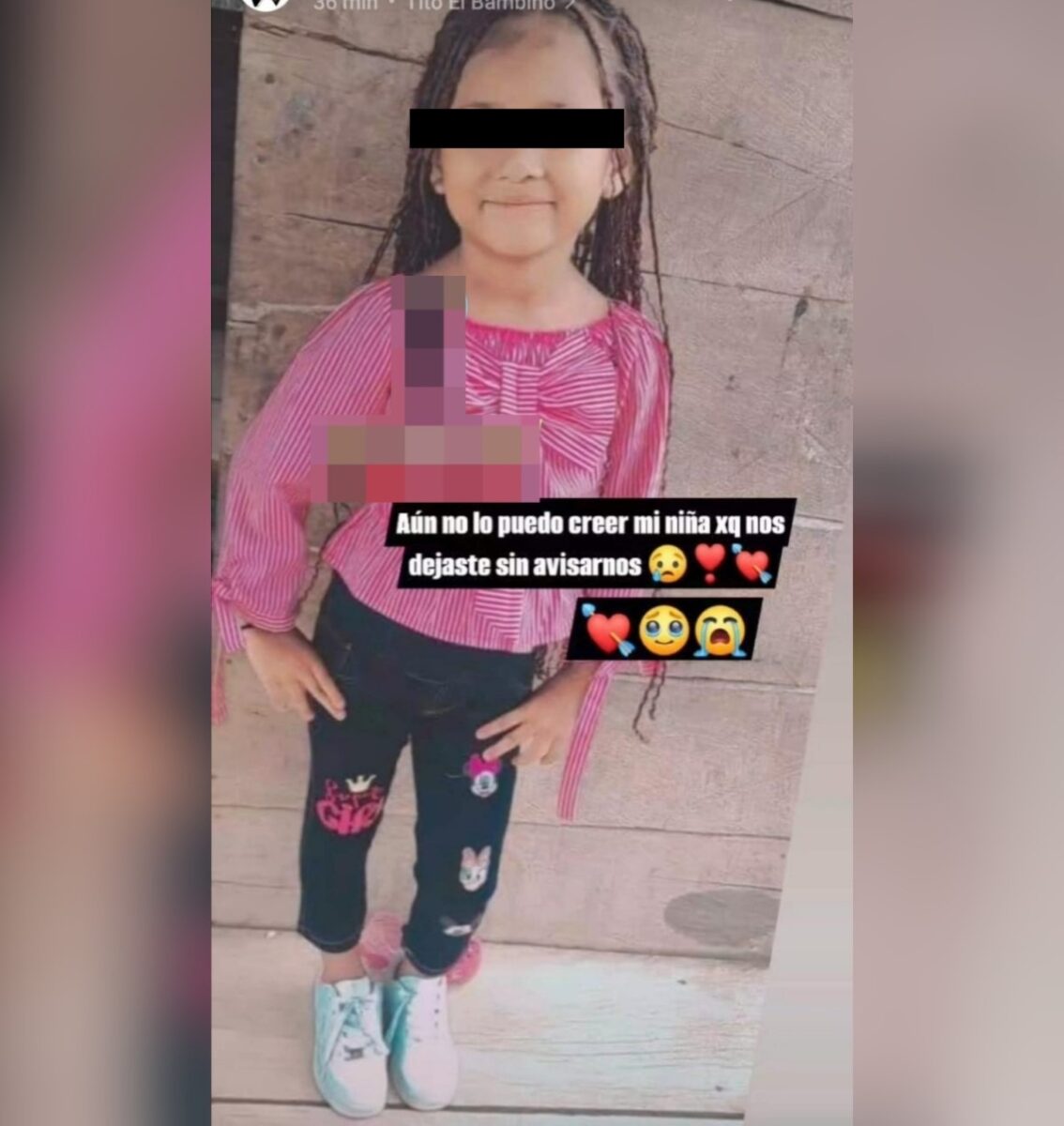 Jaymi Nicole Zapata Zamora, de 7 años. Foto Redes Sociales