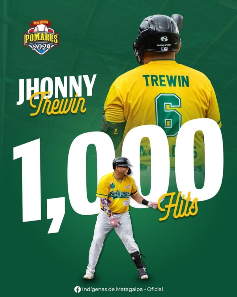 Trewin llega a los 1,000 hits