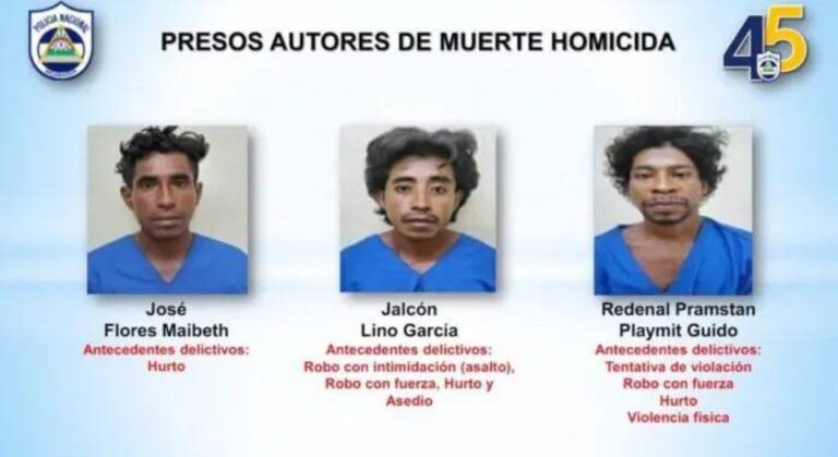 Un catracho y dos nicas podrían ser condenados a cadena perpetua por asesinar a jovencita en Bilwi