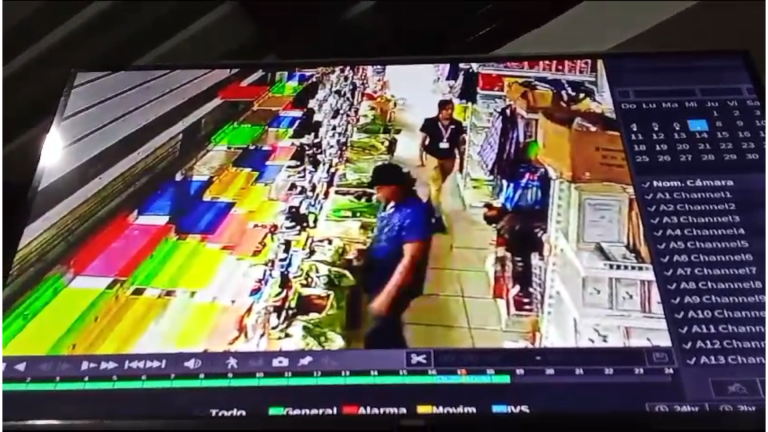 Video: Pareja de ladrones sustraen saco lleno de mercadería en tienda de Masaya