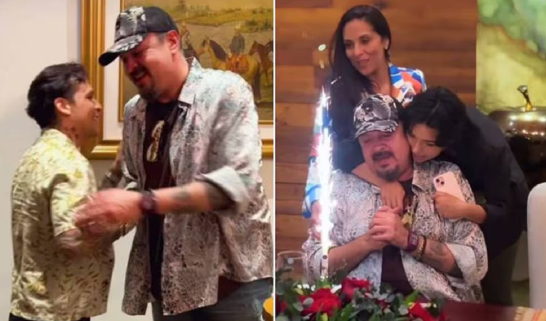 Pepe Aguilar celebra su cumpleaños junto a Ángela y “su yernito”