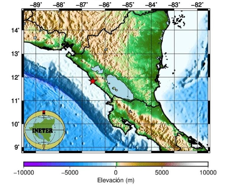 Temblor de 4.3 grados sacude varios municipios del departamento de Managua
