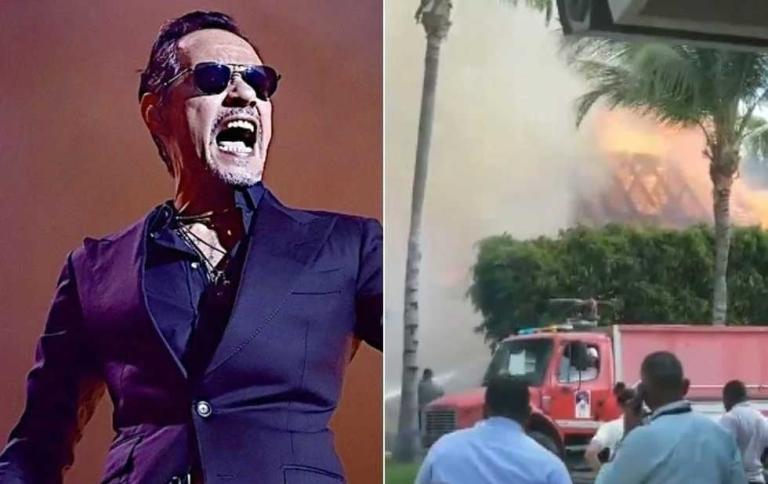 Lujosa mansión de Marc Anthony quedó en cenizas