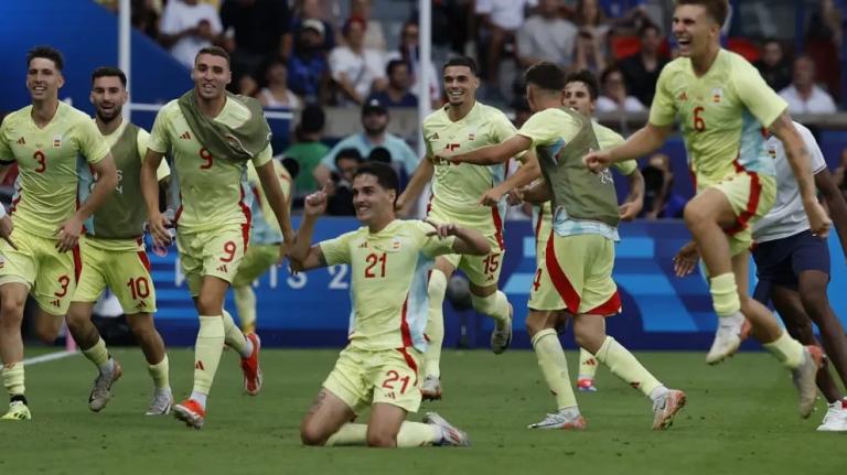 España vencio a Francia y ganó la medalla de oro del fútbol Olimpico