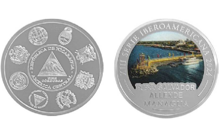 Banco Central de Nicaragua lanza moneda conmemorativa “Puerto Salvador Allende”
