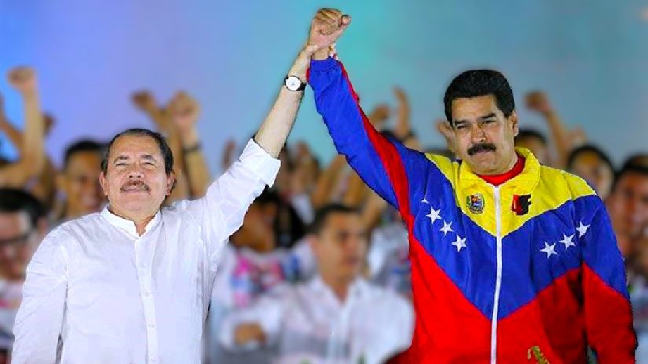 El Presidente de Nicaragua Daniel Ortega junto al Presidente de Venezuela Nicolás Maduro