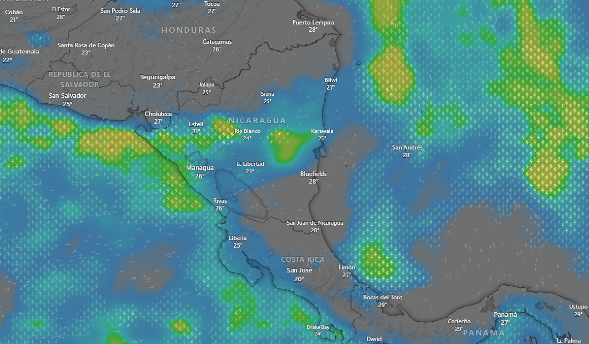 Pronóstico INETER 24 septiembre 2024: Lluvias y calor en Nicaragua