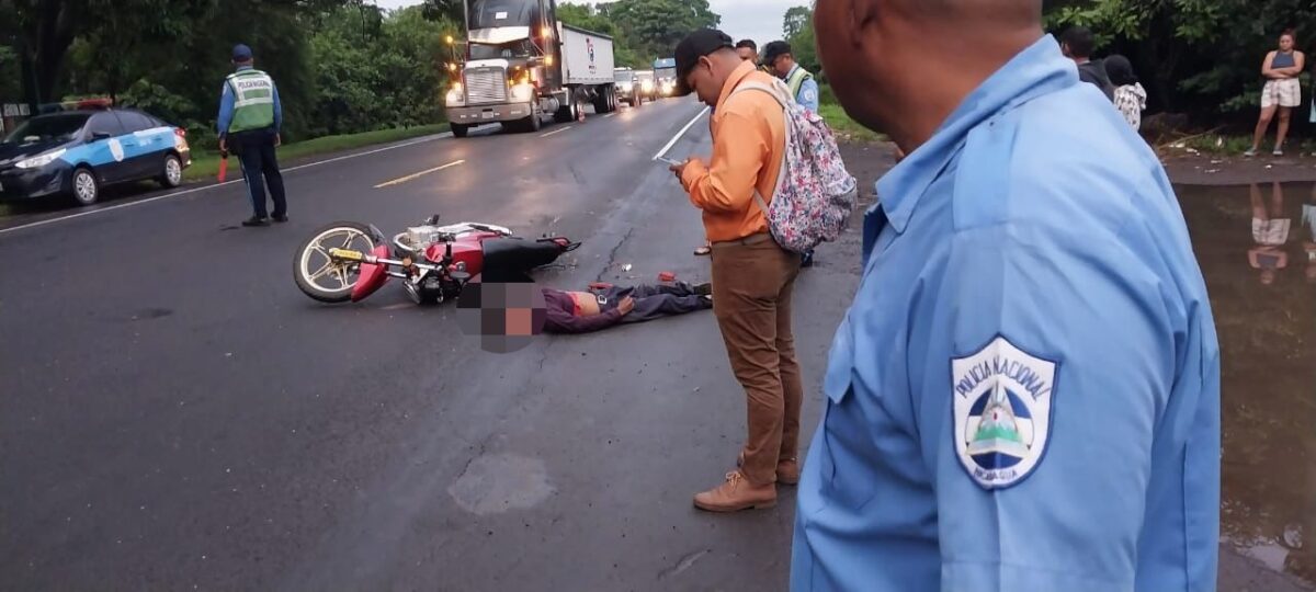 Trágico accidente motociclista en Posoltega-León