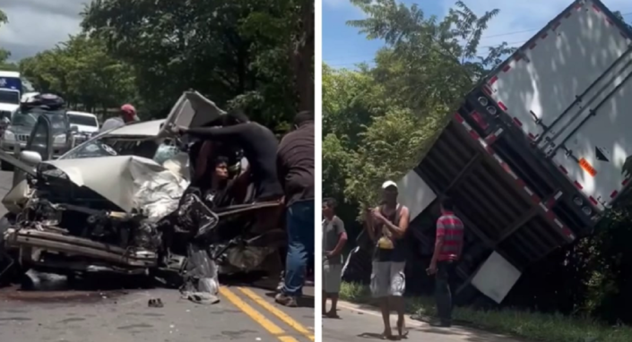 Violento accidente deja dos personas graves y cuantiosos daños ...