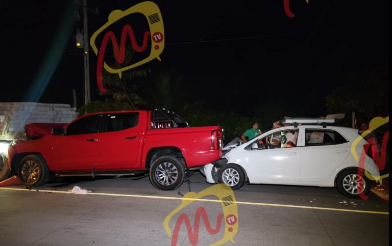 Triple colisión en carretera Papayal-Malacatoya deja en el hospital a varios lesionados