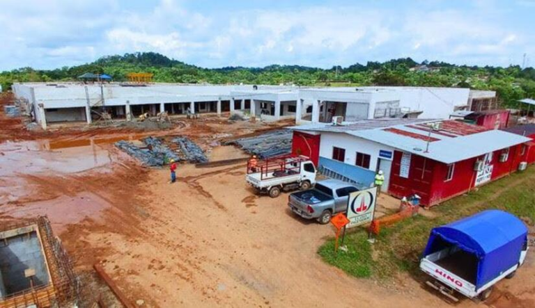 Construcción del Hospital Departamental de Nueva Guinea lleva un avance del 60 %