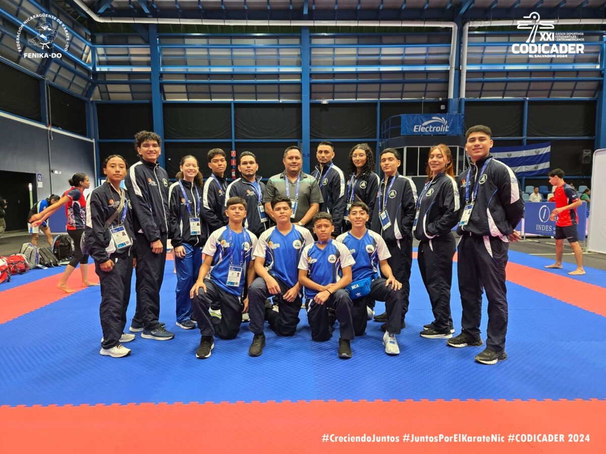  La selección de Karate Do de Nicaragua destacada su participación en los Juegos CODICADER 2024