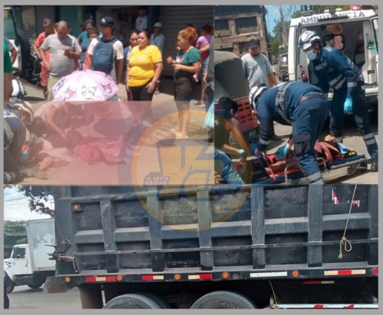 Señora muere arrollada por camión en Managua (VIDEO)