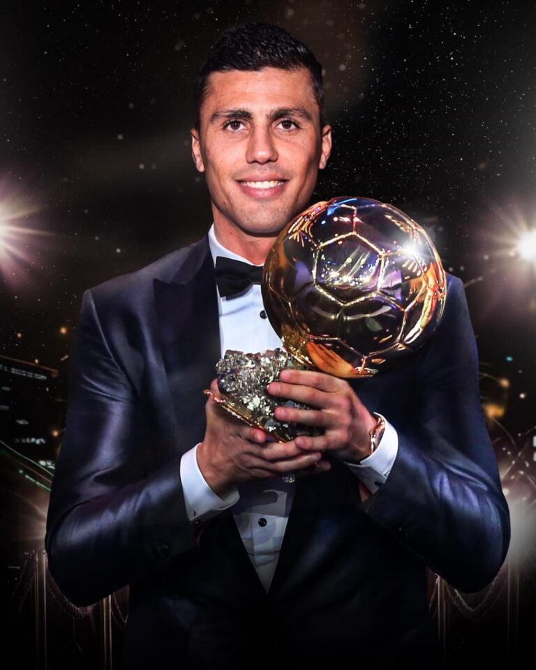 Rodri de España y del Manchester City gana el Balón de oro 2024